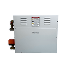 Equipo para baño turco 10kW, 220V, 2PH, con control digital, drenaje automático y boquilla de salida de vapor. Marca Thermes.