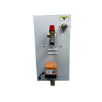 Equipo para baño turco 10kW, 220V, 2PH, con control digital, drenaje automático y boquilla de salida de vapor. Marca Thermes.