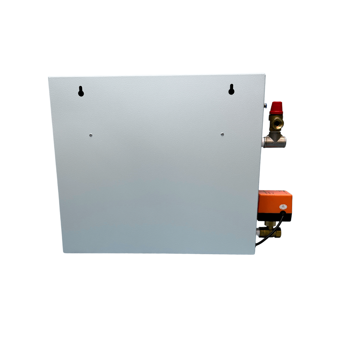 Equipo para baño turco 10kW, 220V, 2PH, con control digital, drenaje automático y boquilla de salida de vapor. Marca Thermes. Imagen secundaria del producto